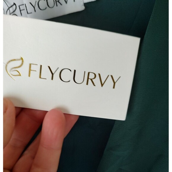 Flycurvy Women's Green Formal Dress Size 3XL - Picture 5 of 8